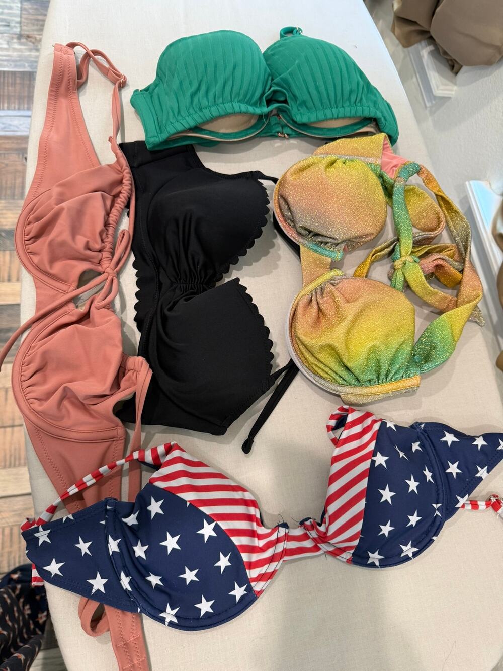 Bathing Suit Bundle: Hurley, Heat, Kona Sol. Tops 34B/S